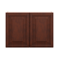 J&K Mahogany J5 Double Door Wall Cabinet - 33" W x 24" H