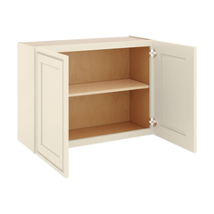 J&K Pearl Glazed H9 Double Door Wall Cabinet - 33" W x 24" H