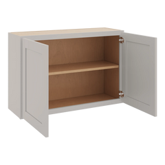 CNC Luxor 5-Piece Misty Grey 33" W X 24" H Double Door Wall Cabinet