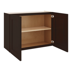 J&K Java Coffee S1 Double Door Wall Cabinet - 33" W x 24" H