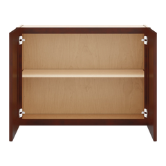 J&K Mahogany J5 Double Door Wall Cabinet - 33" W x 24" H