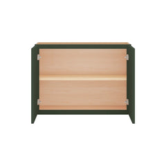 Modernform Cabinet Slim Sage Green 33" W X 24" H X 12" D Double Door Wall Cabinet
