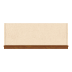 J&K Mocha Glazed K10 Double Door Wall Cabinet - 33" W x 24" H