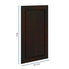 J&K Espresso K8 Dummy Door Panel 16 1/2" W x 30" H