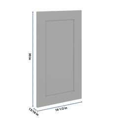 J&K Castle Grey S5 Dummy Door Panel 16 1/2" W x 30" H