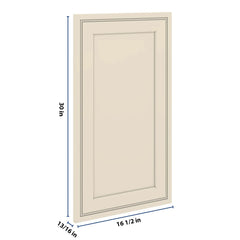 J&K Pearl Glazed H9 Dummy Door Panel 16 1/2" W x 30" H