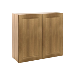 J&K Butterscotch B8 Double Door Wall Cabinet - 33" W x 30" H