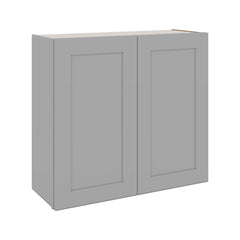 J&K Castle Grey S5 Double Door Wall Cabinet - 33" W x 30" H