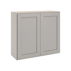 CNC Luxor 5-Piece Misty Grey 33" W X 30" H Double Door Wall Cabinet