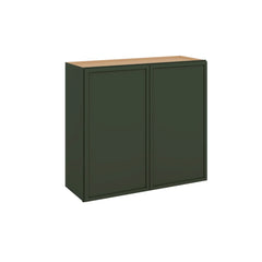 Modernform Cabinet Slim Sage Green 33" W X 30" H X 12" D Double Door Wall Cabinet