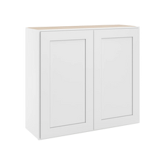 CNC Luxor 5-Piece White 33" W X 30" H Double Door Wall Cabinet