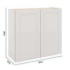J&K Pure B5 Double Door Wall Cabinet - 33" W x 30" H
