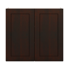 J&K Java Coffee S1 Double Door Wall Cabinet - 33" W x 30" H