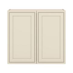 J&K Pearl Glazed H9 Double Door Wall Cabinet - 33" W x 30" H