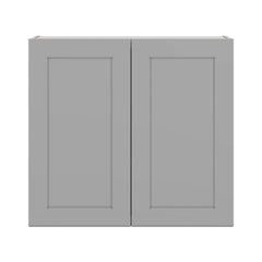 J&K Castle Grey S5 Double Door Wall Cabinet - 33" W x 30" H