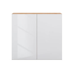 Modernform Cabinet Gloss White 33" W X 30" H X 12" D Double Door Wall Cabinet