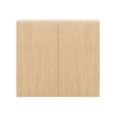 Modernform Cabinet Natural Oak 33" W X 30" H X 12" D Double Door Wall Cabinet
