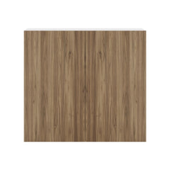 Modernform Cabinet Walnut 33" W X 30" H X 12" D Double Door Wall Cabinet