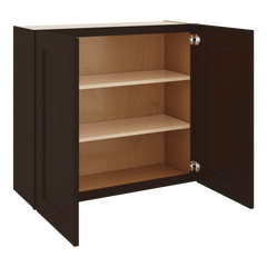 J&K Java Coffee S1 Double Door Wall Cabinet - 33" W x 30" H