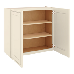 J&K Pearl Glazed H9 Double Door Wall Cabinet - 33" W x 30" H
