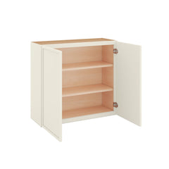 Modernform Cabinet Slim Dove White 33" W X 30" H X 12" D Double Door Wall Cabinet