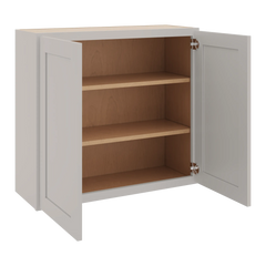 CNC Luxor 5-Piece Misty Grey 33" W X 30" H Double Door Wall Cabinet