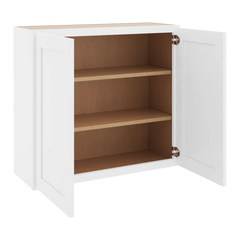 CNC Luxor 5-Piece White 33" W X 30" H Double Door Wall Cabinet