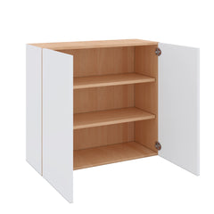 Modernform Cabinet Matte White 33" W X 30" H X 12" D Double Door Wall Cabinet