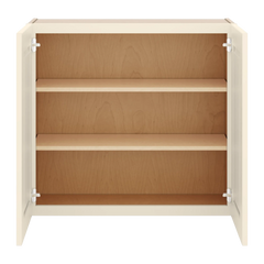 J&K Pearl Glazed H9 Double Door Wall Cabinet - 33" W x 30" H