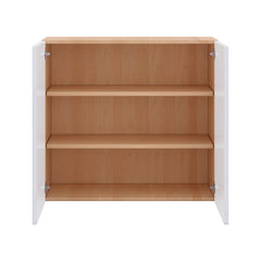 Modernform Cabinet Gloss White 33" W X 30" H X 12" D Double Door Wall Cabinet
