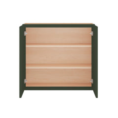 Modernform Cabinet Slim Sage Green 33" W X 30" H X 12" D Double Door Wall Cabinet