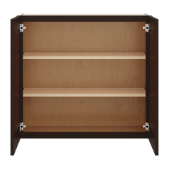 J&K Java Coffee S1 Double Door Wall Cabinet - 33" W x 30" H