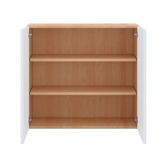 Modernform Cabinet Matte White 33" W X 30" H X 12" D Double Door Wall Cabinet