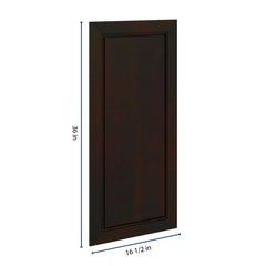 J&K Espresso K8 Dummy Door Panel 16 1/2" W x 36" H
