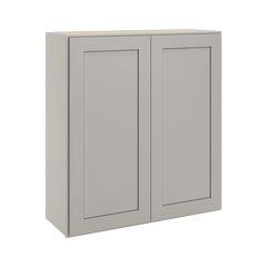 CNC Luxor 5-Piece Misty Grey 33" W X 36" H Double Door Wall Cabinet