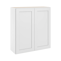 CNC Luxor 5-Piece White 33" W X 36" H Double Door Wall Cabinet