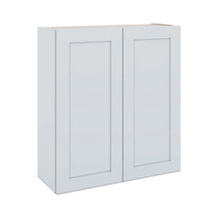 J&K White Shaker S8 Double Door Wall Cabinet - 33" W x 36" H