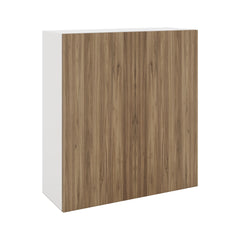 Modernform Cabinet Walnut 33" W X 36" H X 12" D Double Door Wall Cabinet