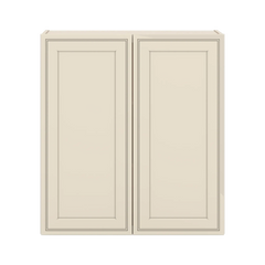 J&K Pearl Glazed H9 Double Door Wall Cabinet - 33" W x 36" H