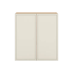 Modernform Cabinet Slim Dove White 33" W X 36" H X 12" D Double Door Wall Cabinet