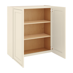 J&K Pearl Glazed H9 Double Door Wall Cabinet - 33" W x 36" H