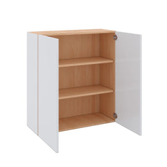Modernform Cabinet Gloss White 33" W X 36" H X 12" D Double Door Wall Cabinet