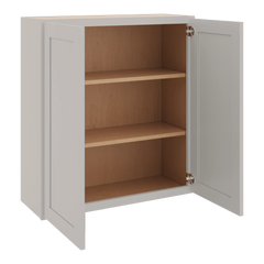 CNC Luxor 5-Piece Misty Grey 33" W X 36" H Double Door Wall Cabinet