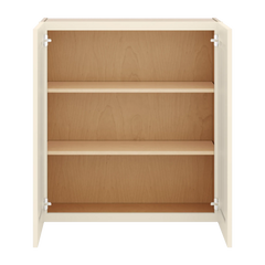 J&K Pearl Glazed H9 Double Door Wall Cabinet - 33" W x 36" H