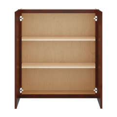 J&K Mahogany J5 Double Door Wall Cabinet - 33" W x 36" H