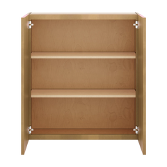 J&K Butterscotch B8 Double Door Wall Cabinet - 33" W x 36" H