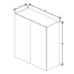Fabuwood Illume Catalina Carbone Matte 36" High Wall
