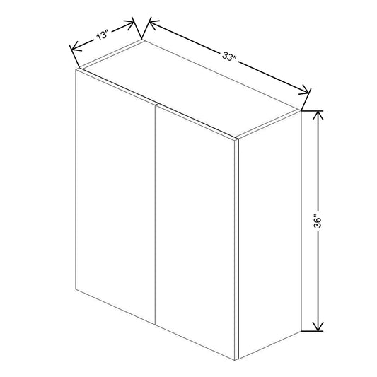 Fabuwood Illume Catalina Bianco Matte 36" High Wall