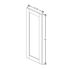 J&K Creme Glazed A7 Dummy Door Panel 16 1/2" W x 42" H