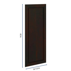 J&K Espresso K8 Dummy Door Panel 16 1/2" W x 42" H